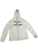 VINTAGE JACK & JONES ΑΝΔΡΙΚΗ ΦΟΥΤΕΡ ΖΑΚΕΤΑ ΚΟΥΚΟΥΛΑ ΛΕΥΚΗ L