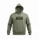 VINTAGE JACK & JONES FELPA CON CAPPUCCIO LOGO BOX VERDE OLIVA DA UOMO L