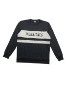 VINTAGE JACK & JONES LOGO SWEATSHIRT BLACK MEN'S L