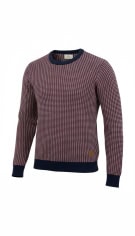 VINTAGE JACK & JONES KNITTED SWEATER PATTERN BLUE/RED MEN'S XL