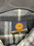 VINTAGE JINHAOLAI CHECKERED FLEECE SHIRT MEN'S M