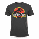 MAGLIETTA A MANICHE CORTE GRIGIA VINTAGE JURASSIC PARK S