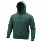 Felpa con cappuccio vintage Kappa logo verde da uomo L