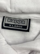 VINTAGE KAPPA ΦΟΥΤΕΡ ΜΕ ΚΟΥΚΟΥΛΑ RAINBOW LOGO TAPE ΛΕΥΚΟ ΑΝΔΡΙΚΟ XL