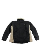 VINTAGE KAPPA OUTDOOR JACKET WITH SIDE PANELS AND EMBROIDERED LOGO BLACK BEIGE MEN'S XXL