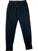 VINTAGE KAPPA TRACK PANTS EMBROIDERED LOGO BLACK MEN'S SMALL