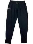 VINTAGE KAPPA TRACK PANTS EMBROIDERED LOGO BLACK MEN'S SMALL