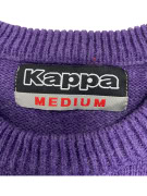 VINTAGE KAPPA MAGLIONE LAVORATO A MAGLIA CON LOGO VIOLA DA UOMO M