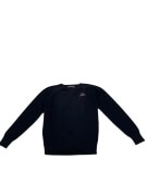 VINTAGE KAPPA V-NECK SWEATER LOGO DARK BLUE MENS M