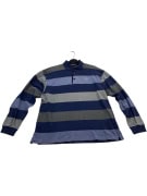 VINTAGE LACOSTE ΜΑΚΡΥΜΑΝΙΚΟ POLO ΡΙΓΕ ΜΠΛΕ ΓΚΡΙ ΑΝΔΡΙΚΟ L