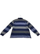 VINTAGE LACOSTE ΜΑΚΡΥΜΑΝΙΚΟ POLO ΡΙΓΕ ΜΠΛΕ ΓΚΡΙ ΑΝΔΡΙΚΟ L