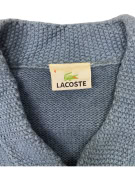 VINTAGE LACOSTE PATTERNED KNIT SWEATER BLUE M