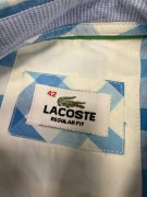 VINTAGE LACOSTE CAMICIA A QUADRI DA UOMO L