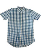 VINTAGE LACOSTE CAMICIA A QUADRI DA UOMO L