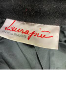 VINTAGE LAURAPIÙ DI LAURA BIAGIOTTI ΜΑΥΡΟ ΜΑΚΡΥ ΠΑΛΤΟ ΜΕ ΓΟΥΝΑ XL/2XL