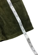 VINTAGE LES COPAINS VELVET TROUSERS STRAIGHT LEG KHAKI WOMEN XS