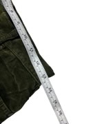 VINTAGE LES COPAINS VELVET TROUSERS STRAIGHT LEG KHAKI WOMEN XS