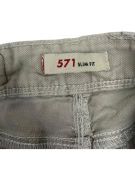 VINTAGE LEVI'S 571 SLIM FIT JEAN ΠΑΝΤΕΛΟΝΙ ΣΕ ΜΠΕΖ/ΓΚΡΙ S