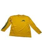 VINTAGE LEVI'S ENGINEERED JEANS LONG SLEEVE TOP YELLOW MEN'S XL