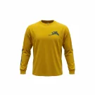 VINTAGE LEVI'S ENGINEERED JEANS LONG SLEEVE TOP YELLOW MEN'S XL
