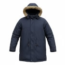 Parka vintage Levi\'s Red Tab da uomo XL con cappuccio e fodera blu scuro