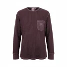 VINTAGE LEVI\'S - Maglia termica a nido d’ape - Bordeaux/Prugna - L