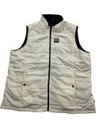 Gilet imbottito da uomo Vintage Lincoln Outfitters resistente alle macchie color crema 3XL