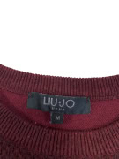 VINTAGE LIU JO UOMO CREWNECK KNIT SWEATER BURGUNDY MEN M