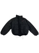 VINTAGE LOTTO BLACK PUFFER JACKET S