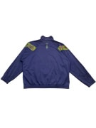 VINTAGE LOTTO "BORIS BECKER" GEOMETRIC PATTERN TRACK TOP BLUE MEN'S XXL