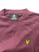 VINTAGE LYLE & SCOTT CREWNECK KNIT SWEATER BURGUNDY MENS S