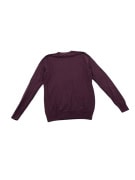 VINTAGE LYLE & SCOTT CREWNECK KNIT SWEATER BURGUNDY MENS S