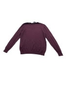 VINTAGE LYLE & SCOTT KNIT SWEATER BURGUNDY MEN L
