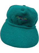 VINTAGE MAGIC LINE FLEECE CAP WITH EMBROIDERED LOGO GREEN UNISEX ONE SIZE