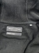 VINTAGE MARC O\'POLO cardigan lavorato a maglia con cappuccio in cotone biologico nero da uomo M