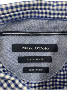 VINTAGE MARC OPOLO CAMICIA A QUADRI BLU DA UOMO M/L