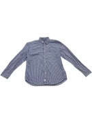 VINTAGE MARC OPOLO CAMICIA A QUADRI BLU DA UOMO M/L