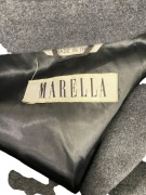 VINTAGE MARELLA ΜΑΥΡΟ ΜΑΚΡΥ ΠΑΛΤΟ M/L