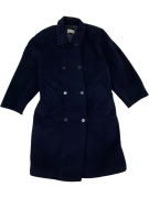 VINTAGE MARELLA CAPPOTTO LUNGO BLU SCURO M/L