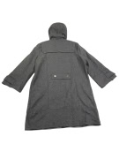 VINTAGE MARELLA SPORT cappotto con cappuccio e bottoni metallici grigio da donna M/L