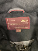 VINTAGE MARLBORO CLASSICS GIACCA GRIGIA CON CAPPUCCIO L
