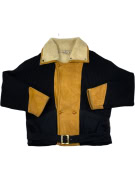 VINTAGE MORETTI ΑΝΔΡΙΚΟ SHEARLING ΤΖΑΚΕΤ ME ΠΛΕΚΤΕΣ ΛΕΠΤΟΜΕΡΕΙΕΣ XL/XXL
