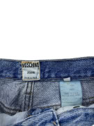 VINTAGE MOSCHINO JEANS ΨΗΛΟΜΕΣΟ ΤΖΙΝ ΠΑΝΤΕΛΟΝΙ ΜΕ PEACE LOGO ΜΠΛΕ ΓΥΝΑΙΚΕΙΟ XS