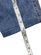 VINTAGE MOSCHINO JEANS ΨΗΛΟΜΕΣΟ ΤΖΙΝ ΠΑΝΤΕΛΟΝΙ ΜΕ PEACE LOGO ΜΠΛΕ ΓΥΝΑΙΚΕΙΟ XS