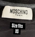 VINTAGE MOSCHINO TEEN ΜΑΚΡΥΜΑΝΙΚΗ ΜΠΛΟΥΖΑ ΓΥΝΑΙΚΕΙΑ ΜΑΥΡΗ
