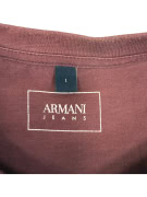 VINTAGE T-SHIRT ARMANI JEANS BARD CODE BORDEAUX
