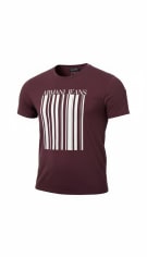VINTAGE T-SHIRT ARMANI JEANS BARD CODE BORDEAUX