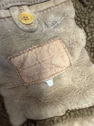 VINTAGE MUFLONE ΓΥΝΑΙΚΕΙΟ ΔΕΡΜΑΤΙΝΟ SHEARLING ΠΑΛΤΟ M/L