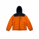 VINTAGE NAUTICA PUFFER ΜΠΟΥΦΑΝ ΜΕ ΚΟΥΚΟΥΛΑ ΠΟΡΤΟΚΑΛΙ ΜΠΛΕ ΑΝΔΡΙΚΟ M