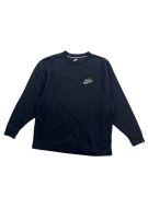 VINTAGE NIKE METALLIC LOGO SWEATSHIRT BLACK WOMEN'S S